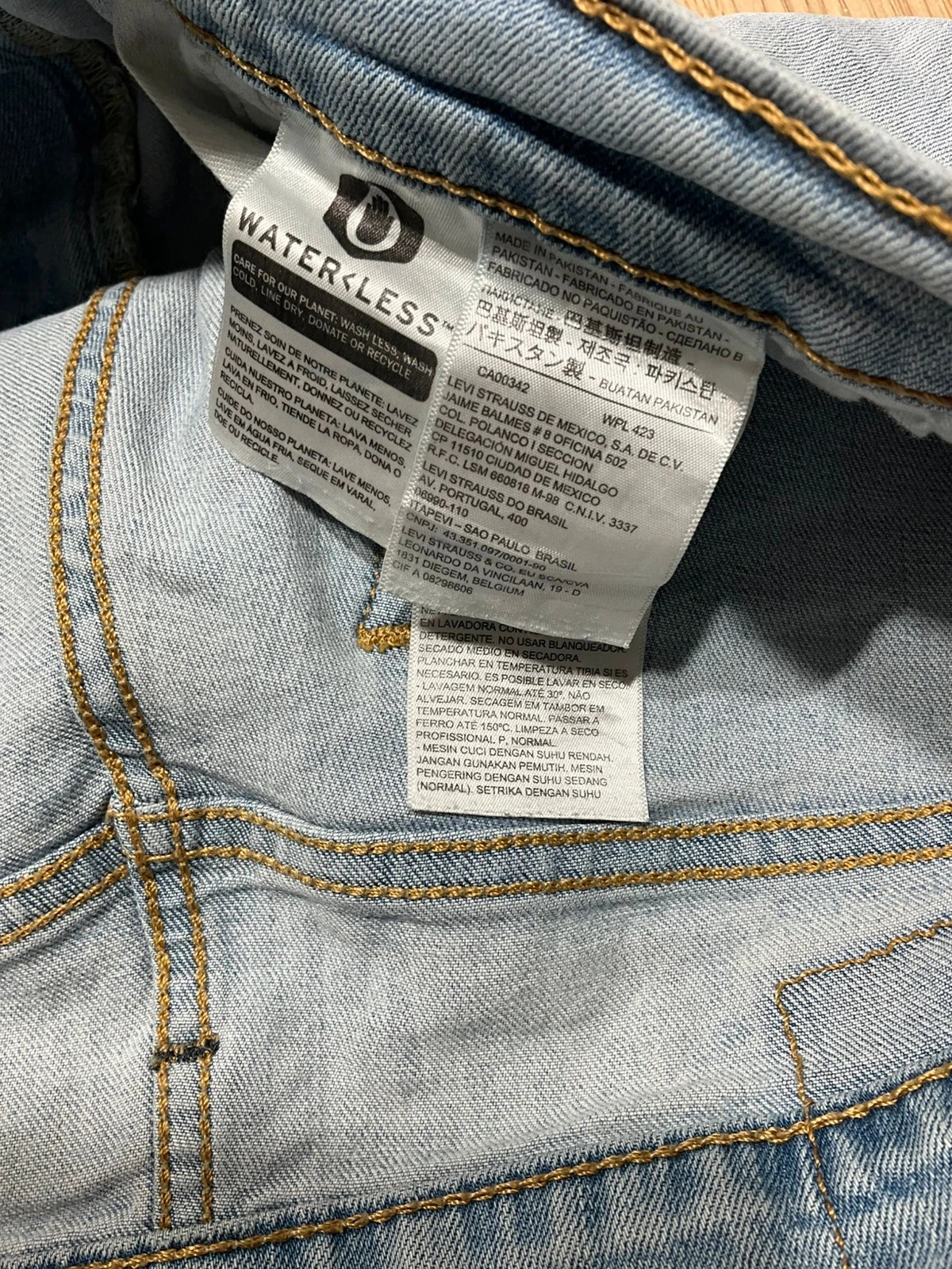 Jean Levi’s Homme Slim W32 L30 Vintage 99% Coton Bleu Clair  Lvh 213 – photo 11